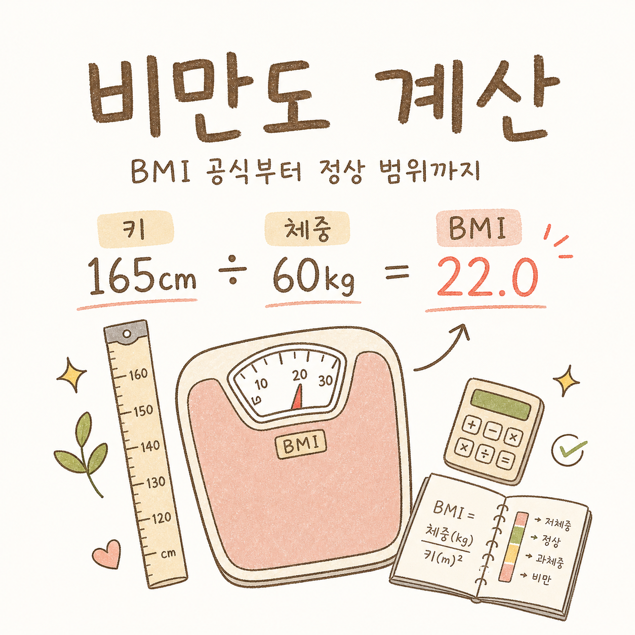 肥胖度計算：從 BMI 公式、正常範圍到超重標準全解析