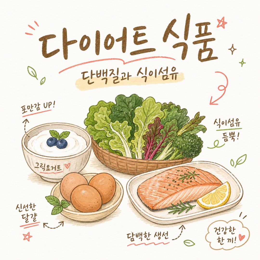 다이어트 식품 음식 — 단백질과 식이섬유, 한방 관점까지 짚어보기
