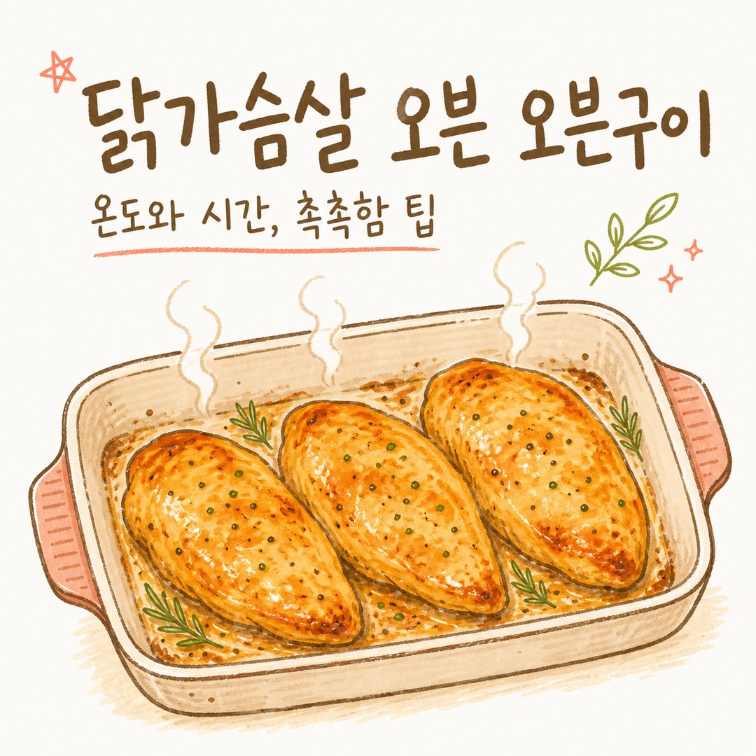 닭가슴살 오븐 오븐구이 — 온도와 시간, 촉촉함 팁 짚어보기