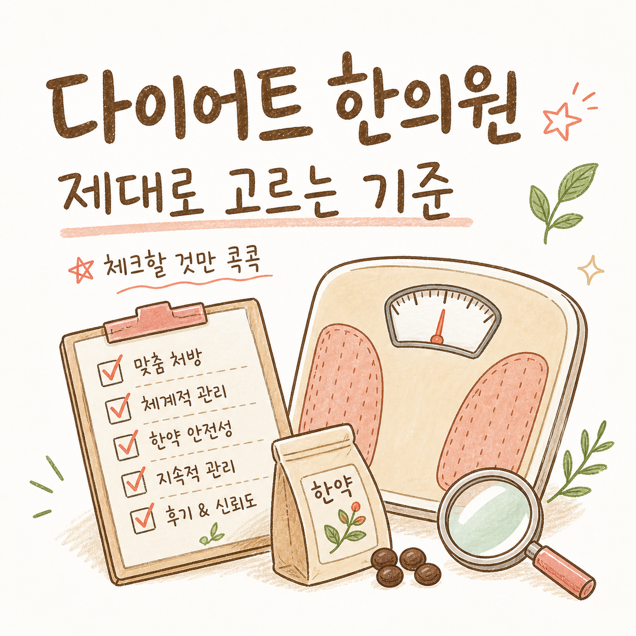다이어트 한의원 — 한약부터 체성분 검사, 고르는 기준까지