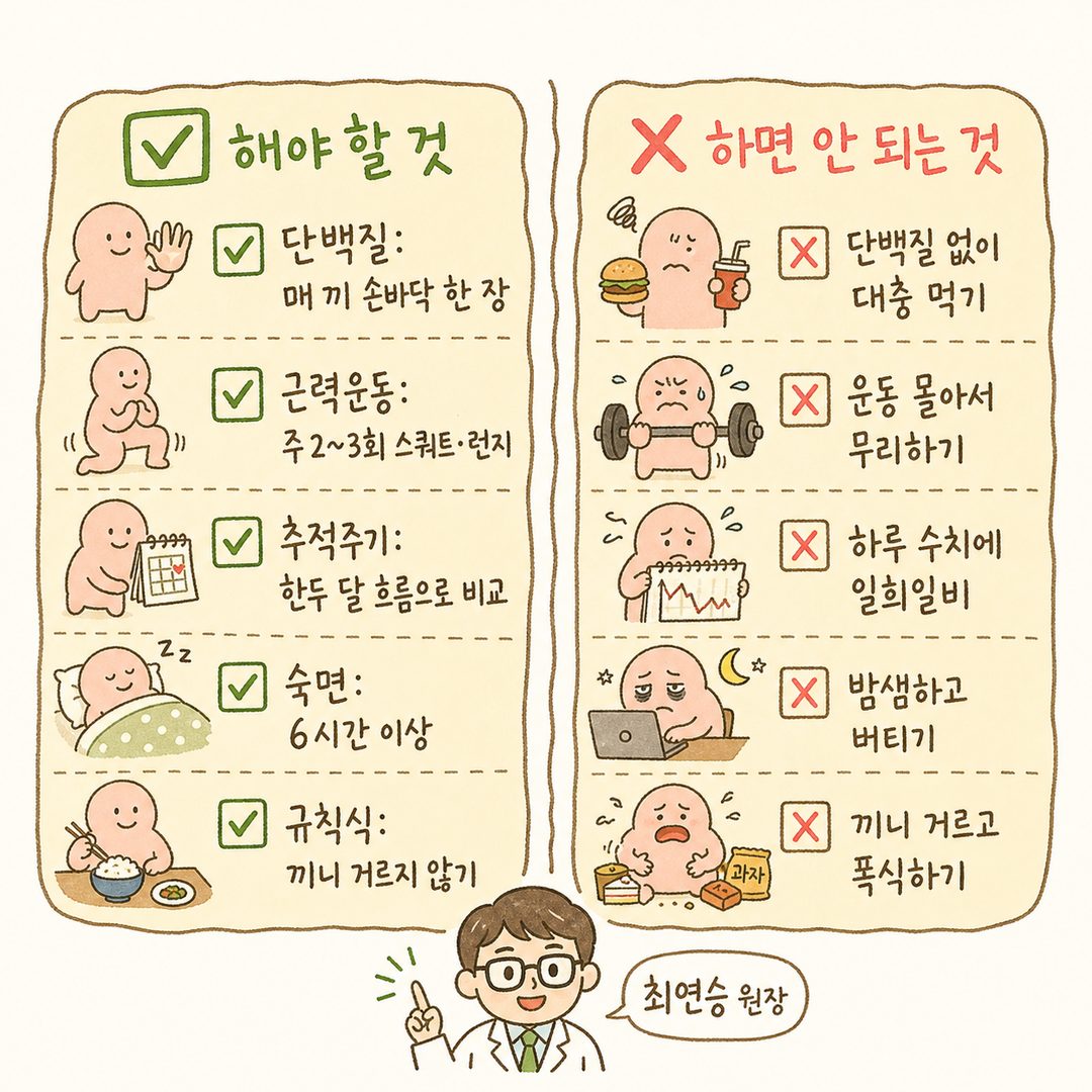 Danh sách 5 điểm thực hành có thể thực hiện ngay từ hôm nay dưới dạng checklist. Mỗi mục có biểu tượng ✅. Văn bản cụ thể và hướng tới hành động. Bố cục danh sách dọc sạch sẽ để tối đa hóa khả năng đọc.