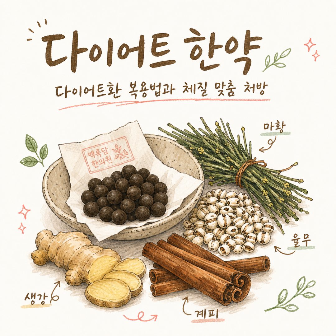 다이어트 한약 — 다이어트환 복용법과 체질 맞춤 처방