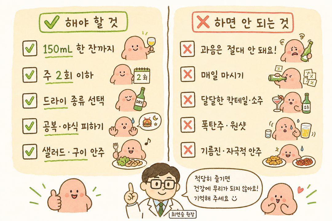 Five action points presented in a checklist format, with each item highlighted by a ✅ checkmark or circular badge for a clear, organized visual