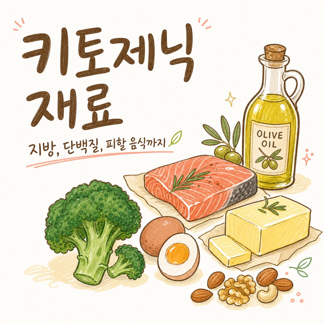 키토제닉 재료 — 지방, 단백질, 피할 음식까지