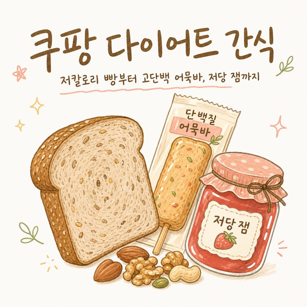 Coupang Diet Snacks: Low-Calorie Bread to High-Protein Fish Cakes