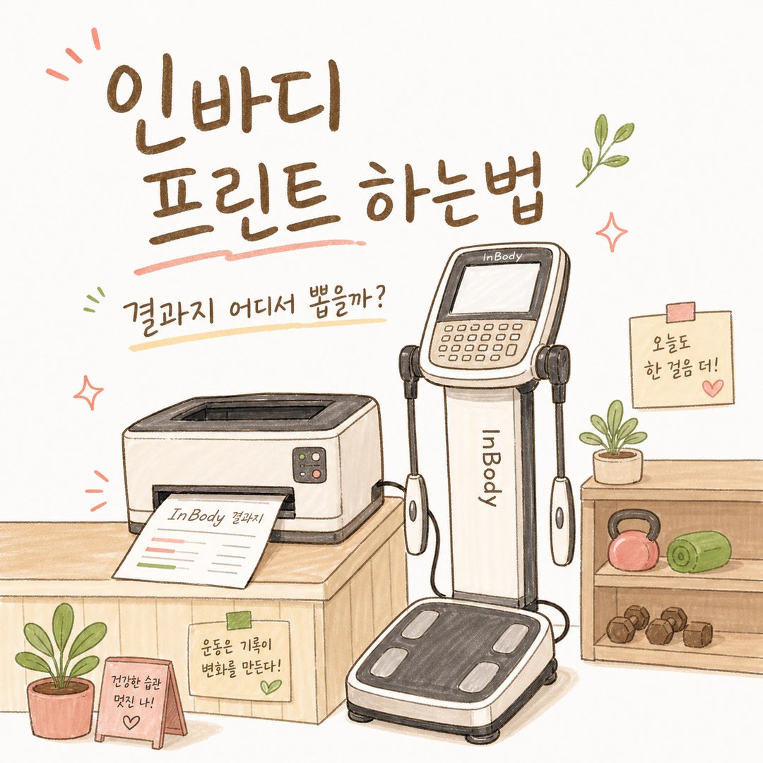 인바디 프린트 하는법 — 자동 출력과 프린터 연결, 결과지 용지 짚어보기
