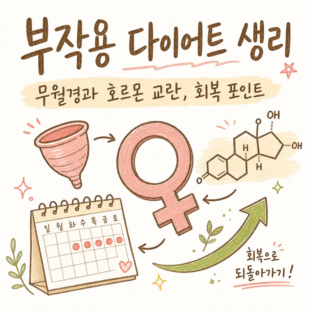 부작용 다이어트 생리 — 무월경과 호르몬 교란, 회복 포인트