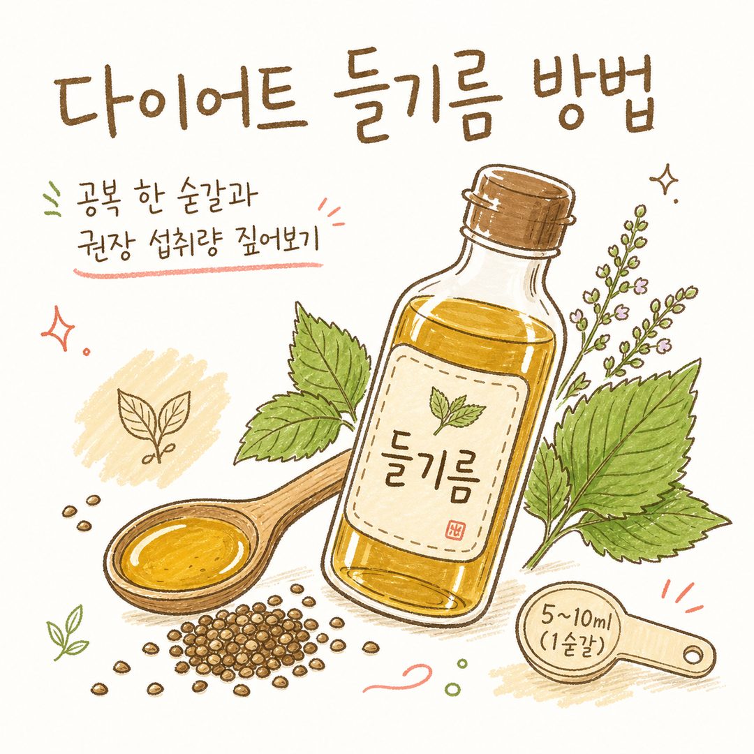 다이어트 들기름 방법 — 공복 한 숟갈과 권장 섭취량 짚어보기