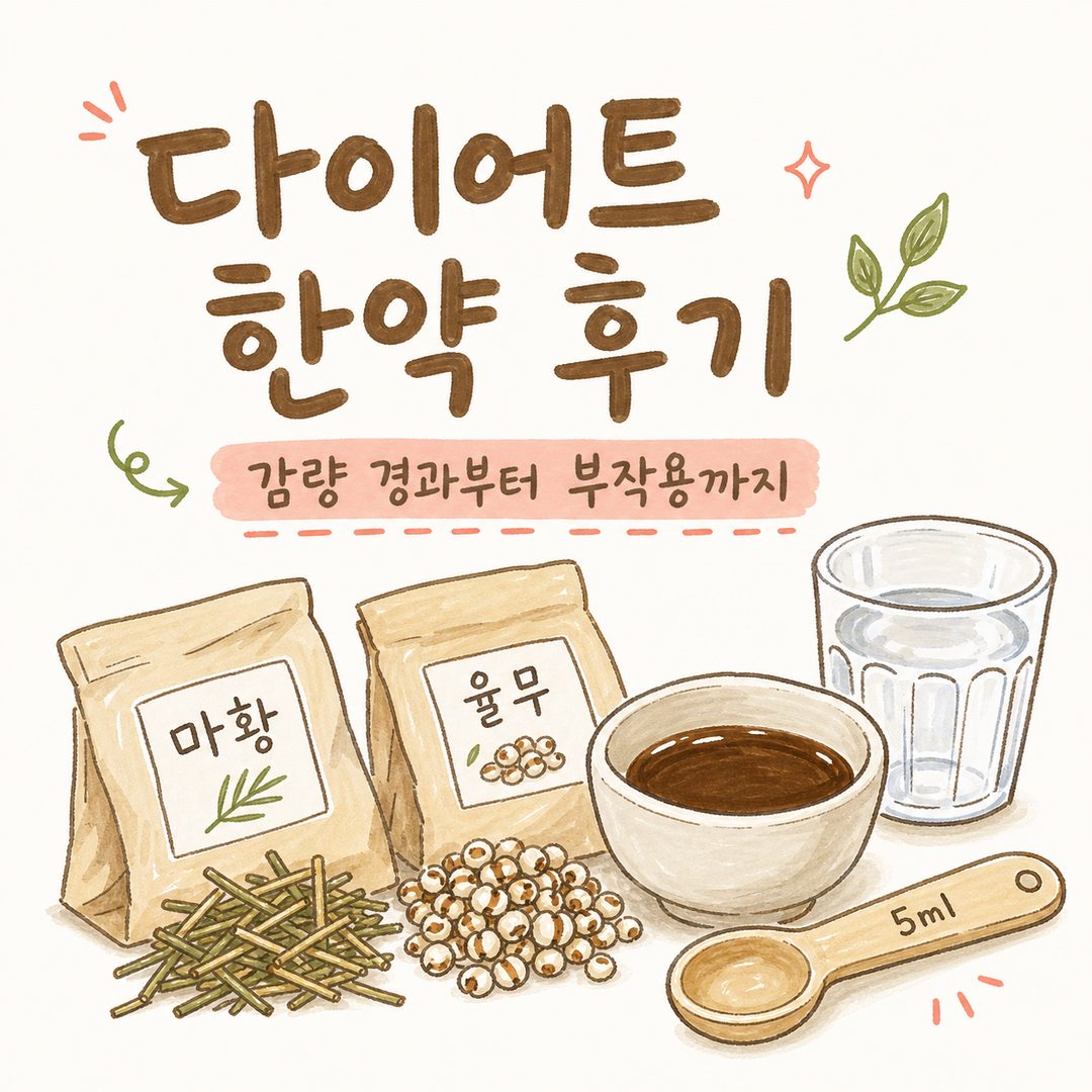 다이어트 한약 후기 — 감량 경과부터 식욕 변화, 부작용까지