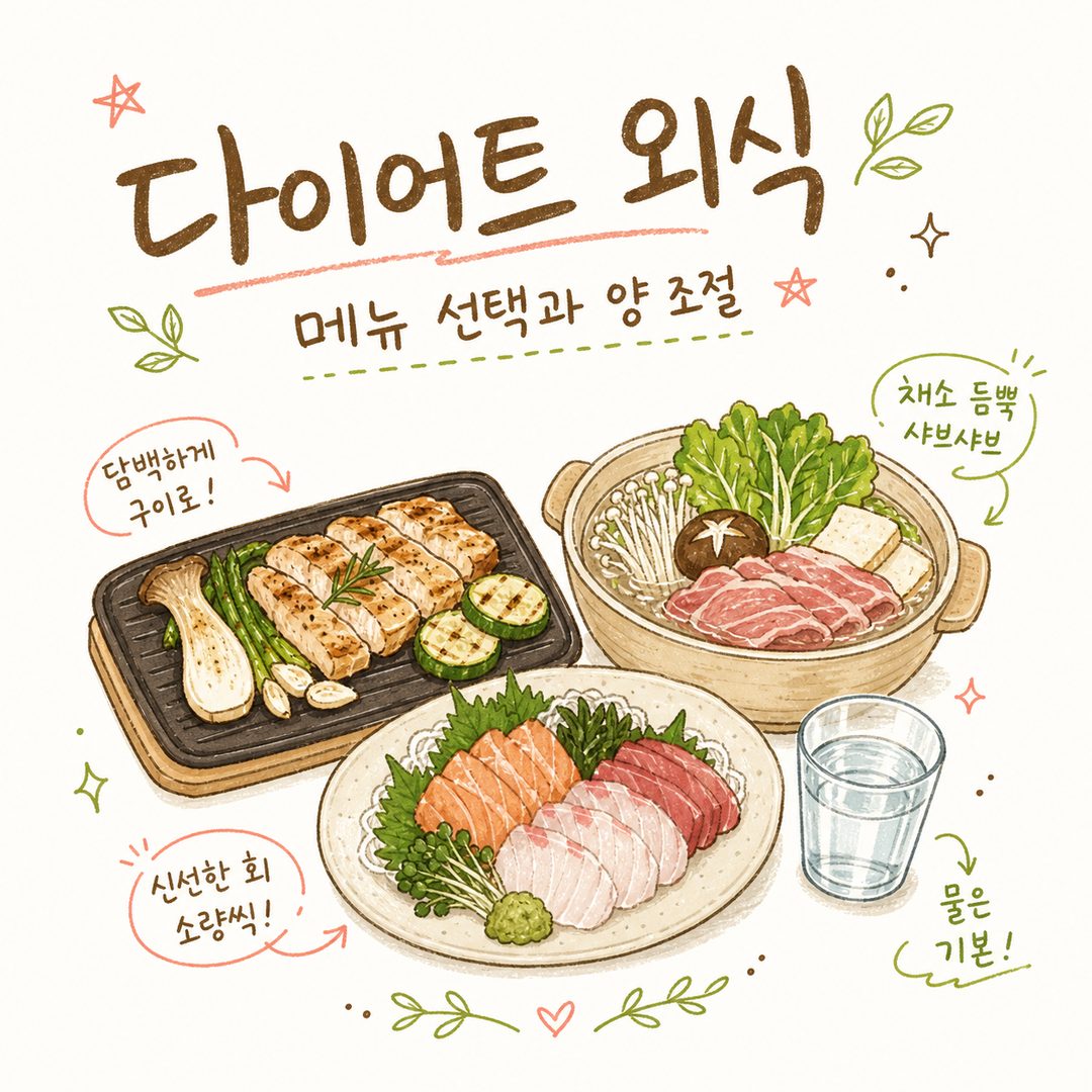 다이어트 외식 추천 — 메뉴 선택과 소스 조절, 양 줄이기까지