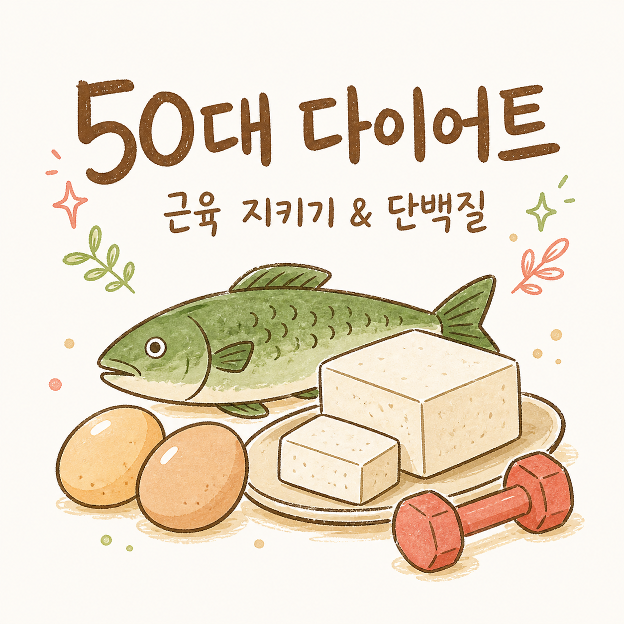50대 다이어트 — 근육 지키기와 단백질, 근력운동까지