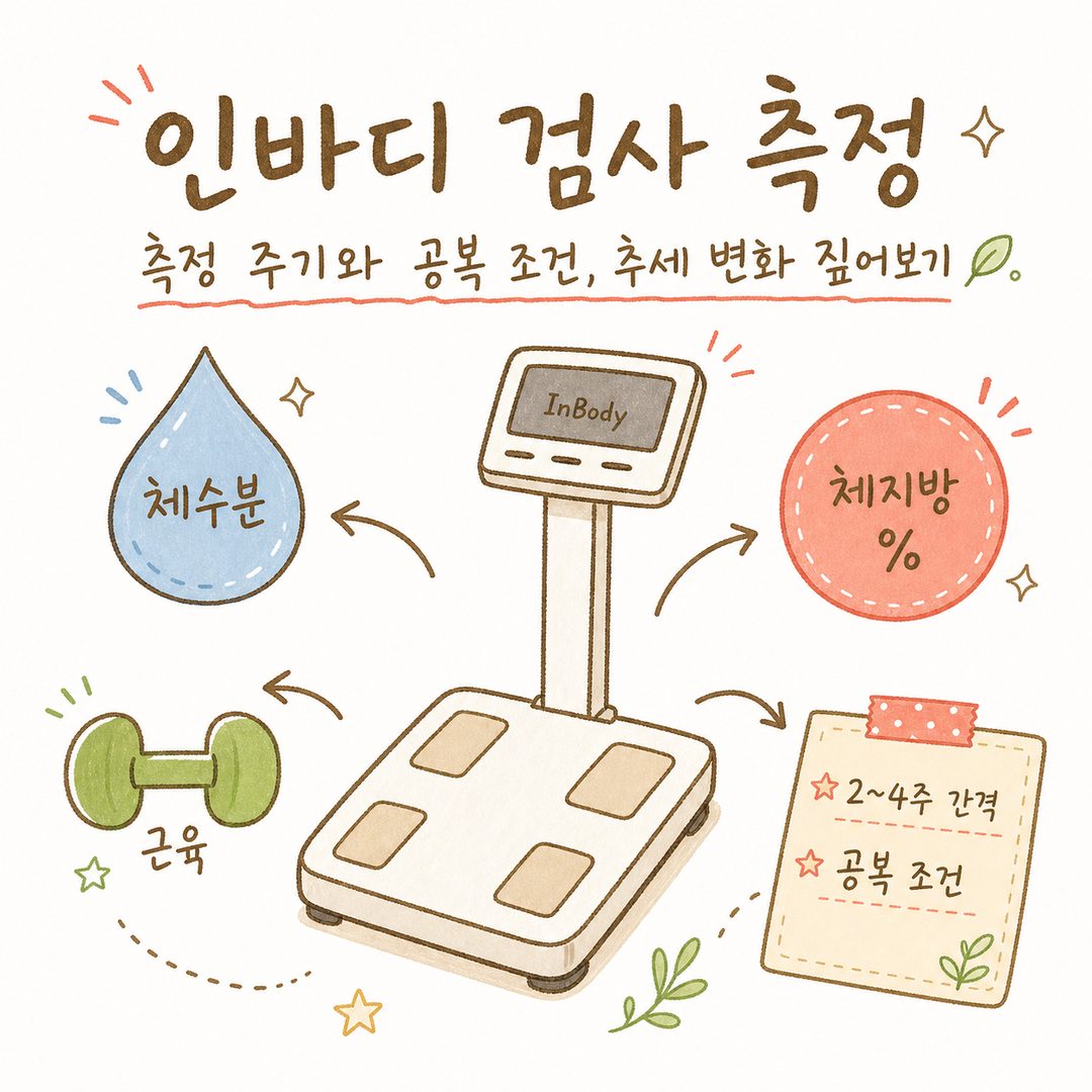 인바디 검사 측정 — 측정 주기와 공복 조건, 추세 변화 짚어보기