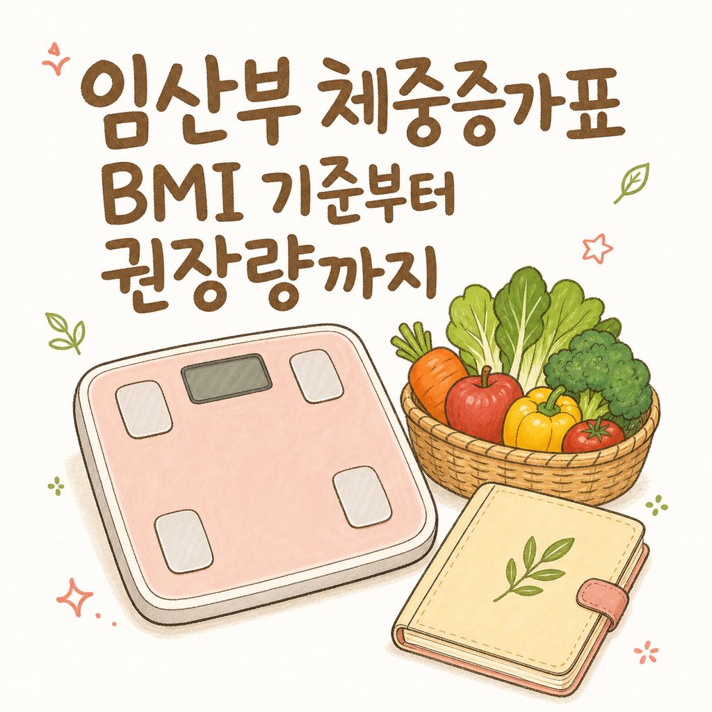 임산부 체중증가표 — BMI 기준부터 권장 증가량, 비만 관리까지