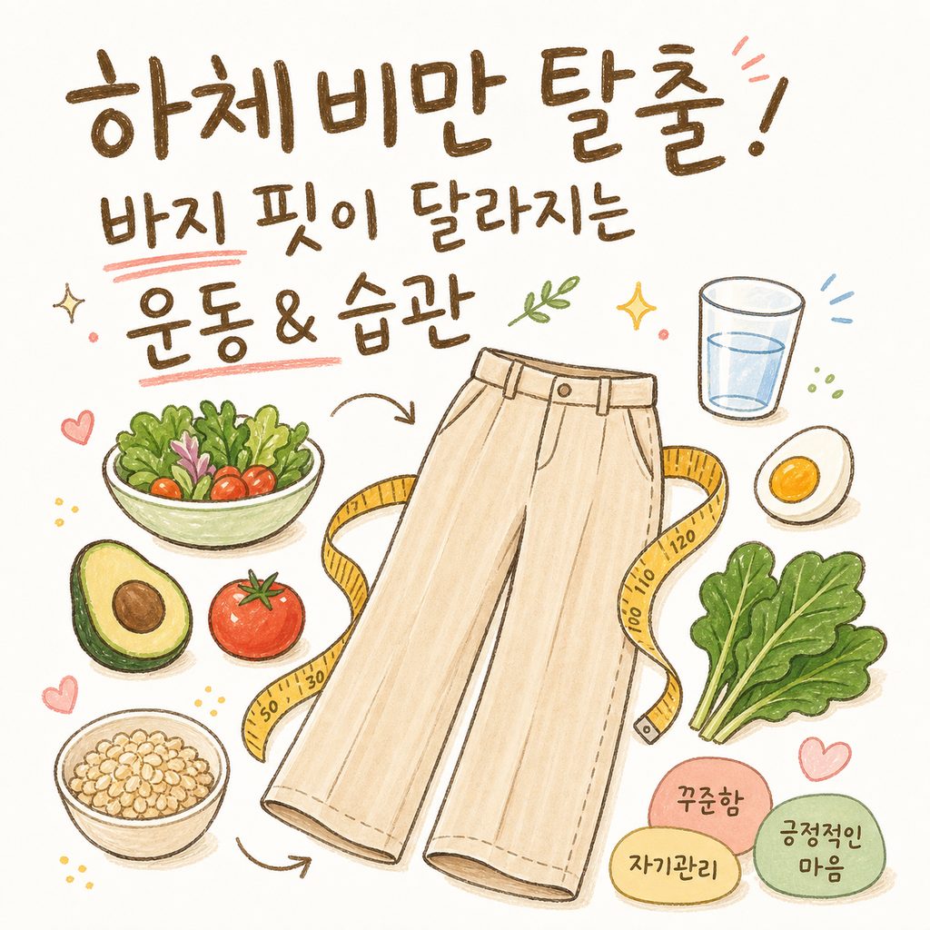 하체비만 바지 운동 — 원인과 추천 운동, 바지 핏 짚어보기