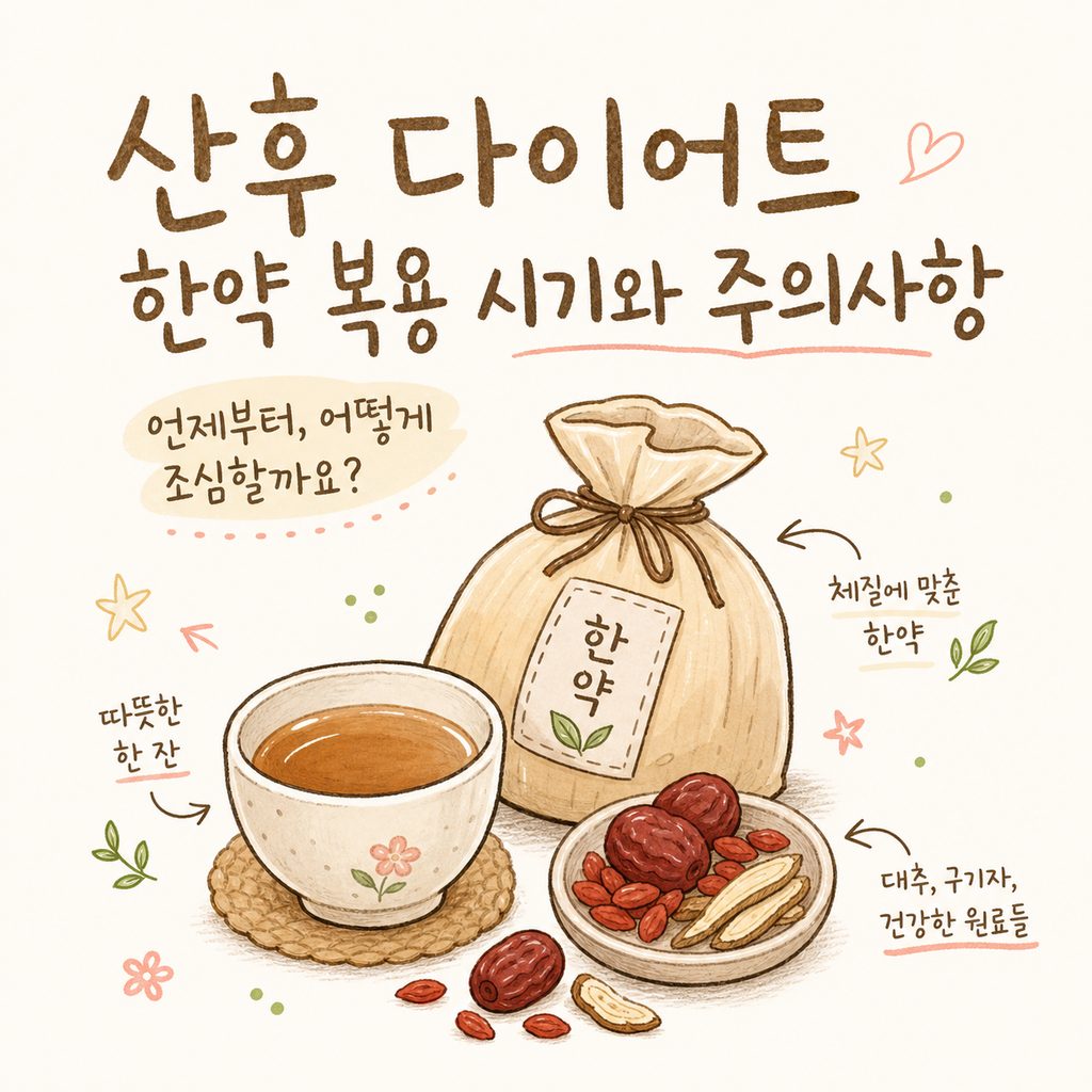 산후 다이어트 한약 — 복용 시기와 모유수유, 주의사항 짚어보기