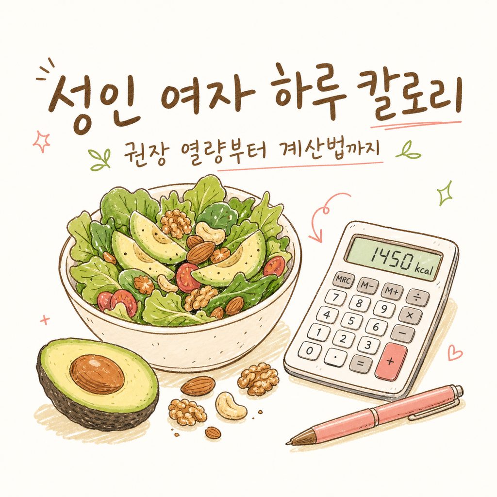 성인여자 하루 칼로리 — 권장 열량부터 계산법, 연령별 기준까지