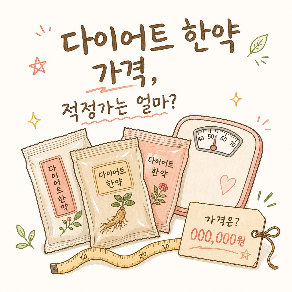 다이어트 한약 가격 — 1개월 비용부터 패키지 구성, 환불 규정까지