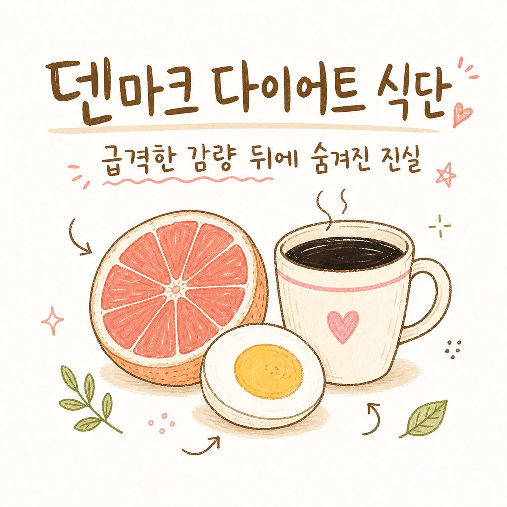 덴마크 다이어트 식단 — 초저열량과 수분 손실, 요요 현상 짚어보기