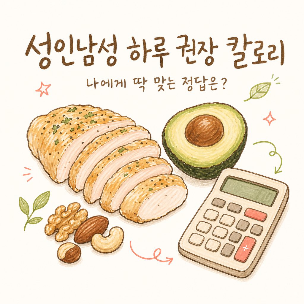 성인남성 하루 칼로리 — 권장 칼로리부터 기초대사량, 활동 수준까지