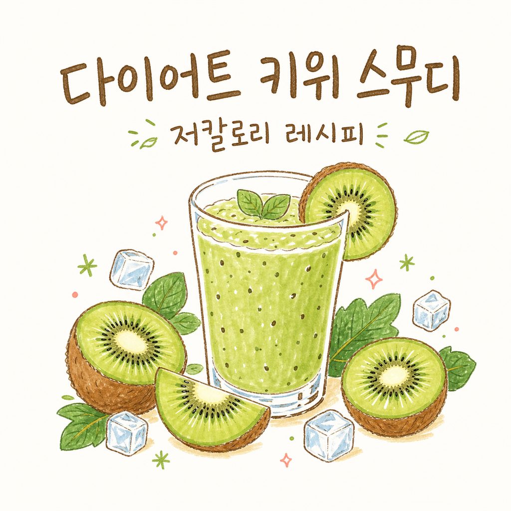 다이어트 키위 스무디 — 식이섬유와 저칼로리 레시피, 포만감 짚어보기