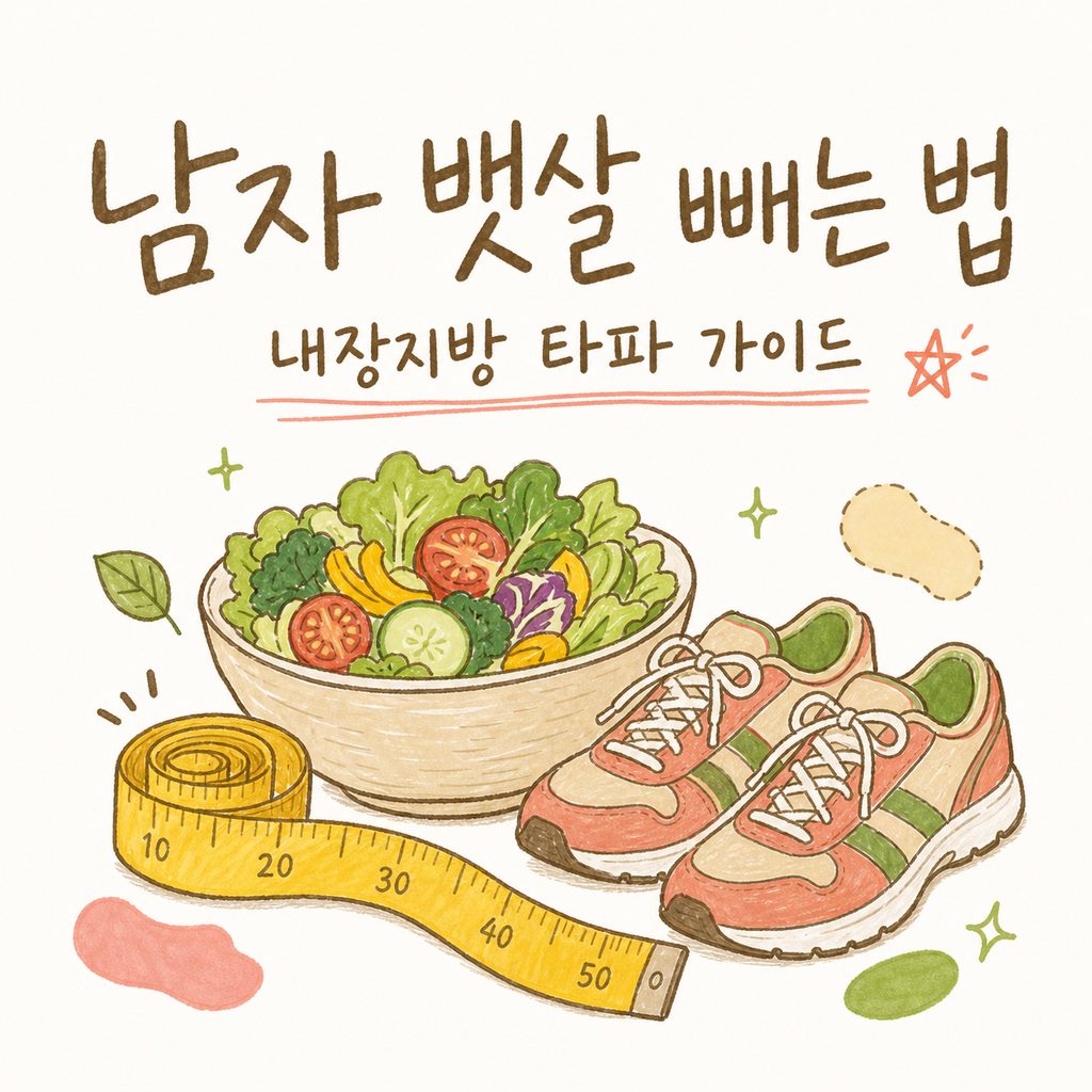 남자 뱃살 빼는법 — 내장지방과 식단 조절, 유산소 운동 짚어보기