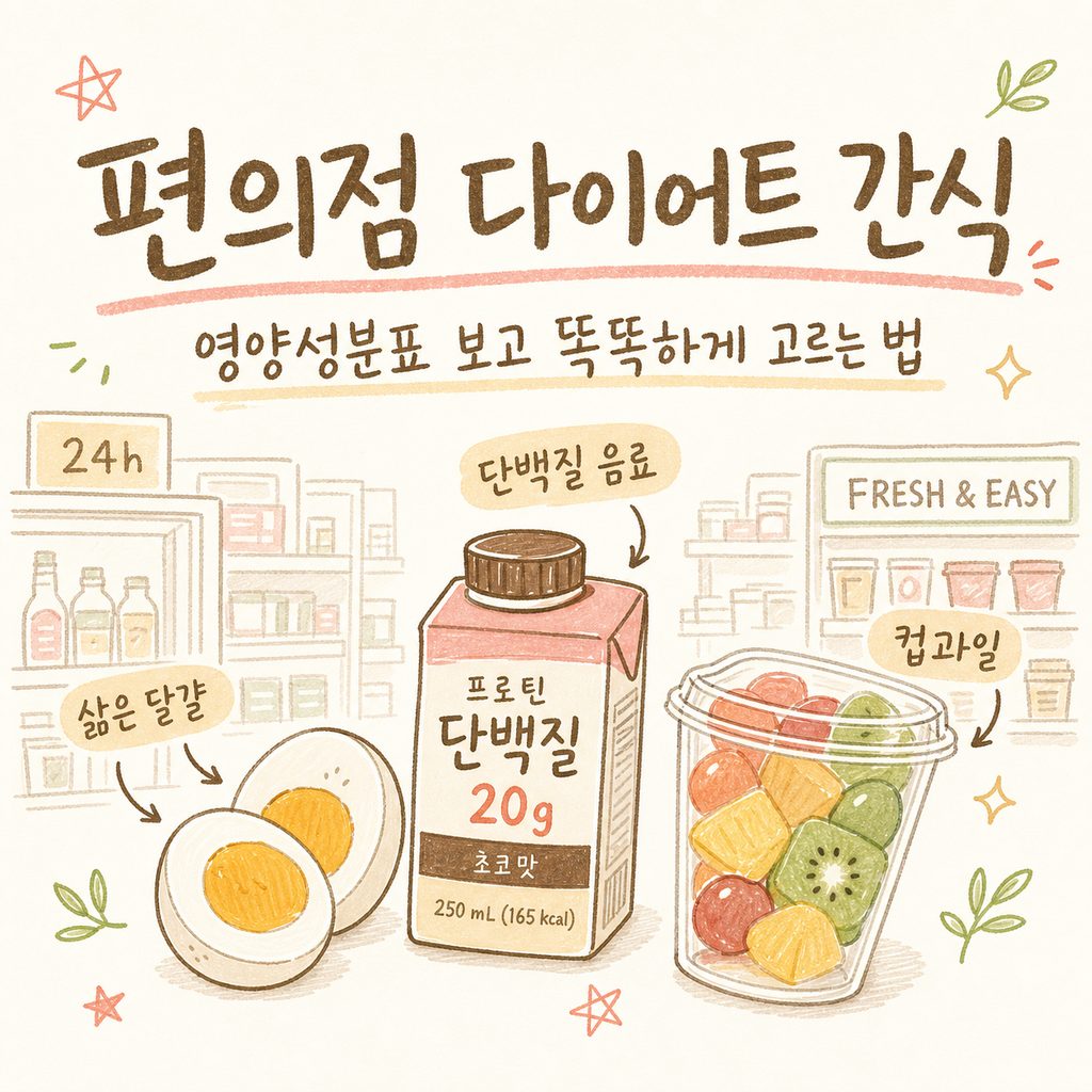 편의점 다이어트 간식 — 영양성분표와 고단백 조합, 칼로리 조절 짚어보