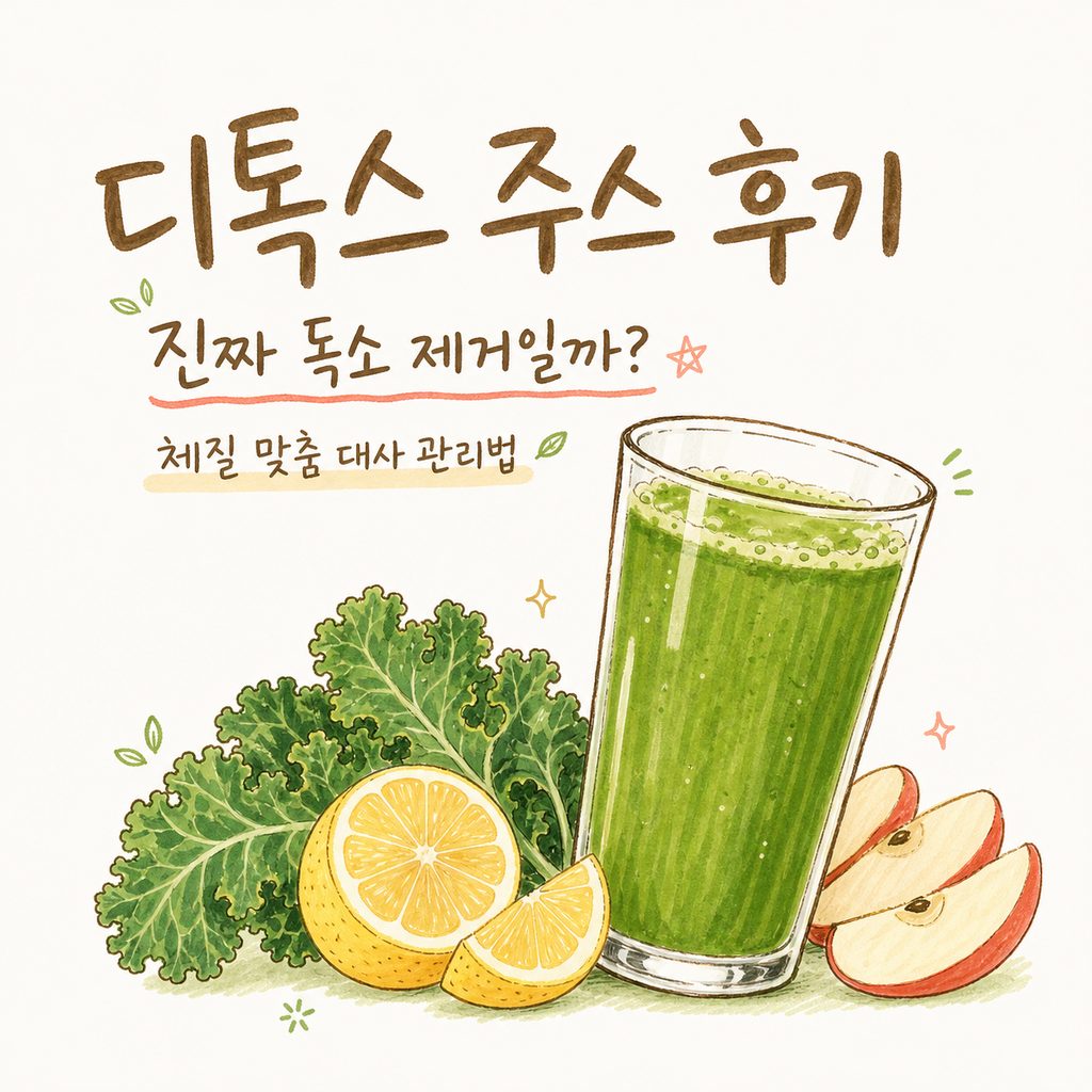 디톡스 주스 후기 — 체질 맞춤과 독성 완화, 대사 관리 짚어보기