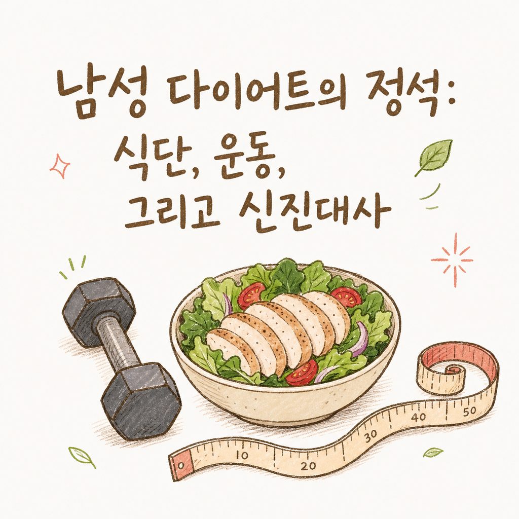 다이어트 남자 남성 — 식단 관리와 근력 운동, 신진대사 짚어보기