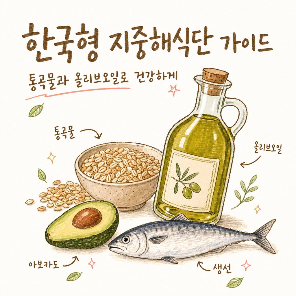지중해식단표 — 통곡물과 올리브오일, 한국형 식단 짚어보기