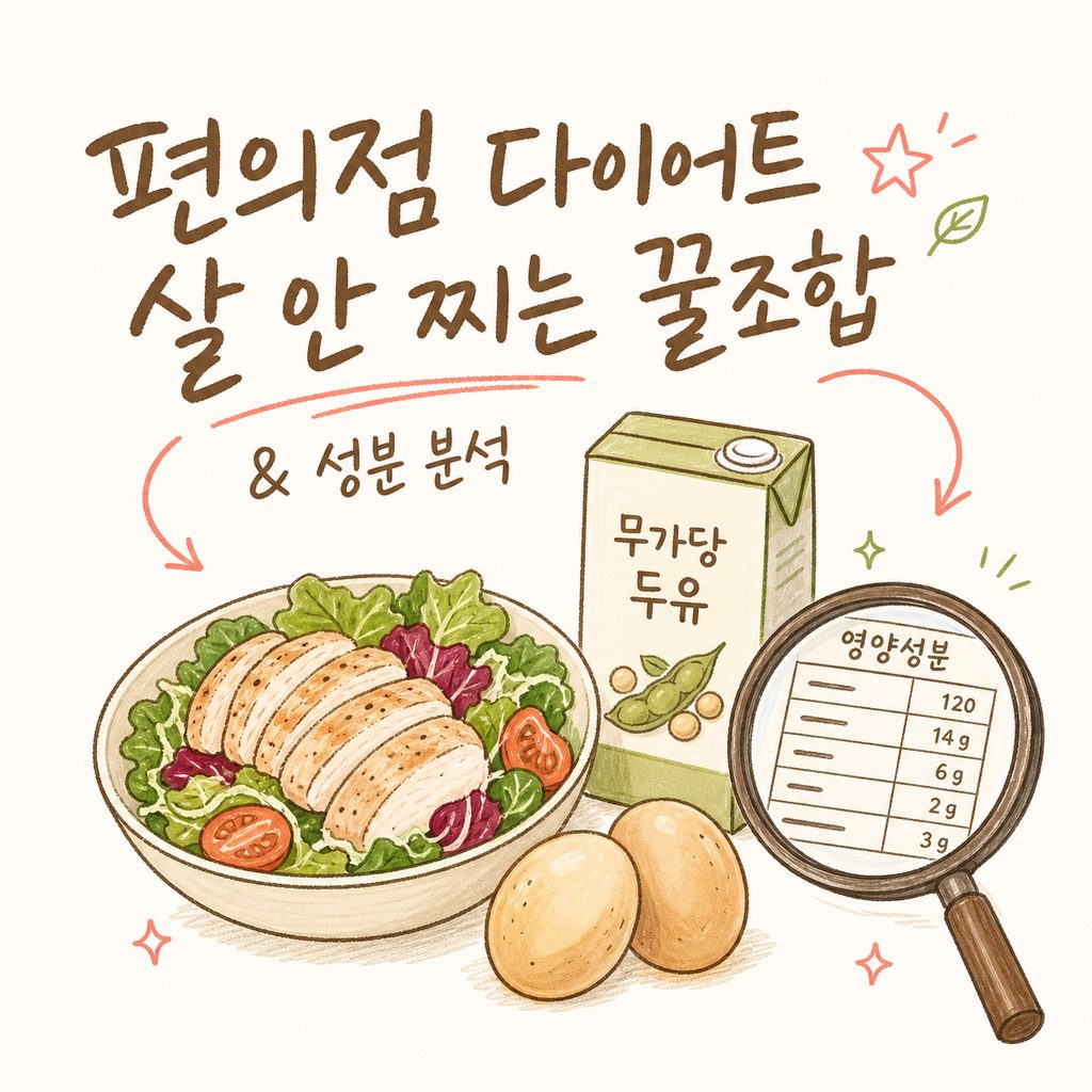 편의점 다이어트 — 단백질 간식과 식단 추천, 영양성분 짚어보기