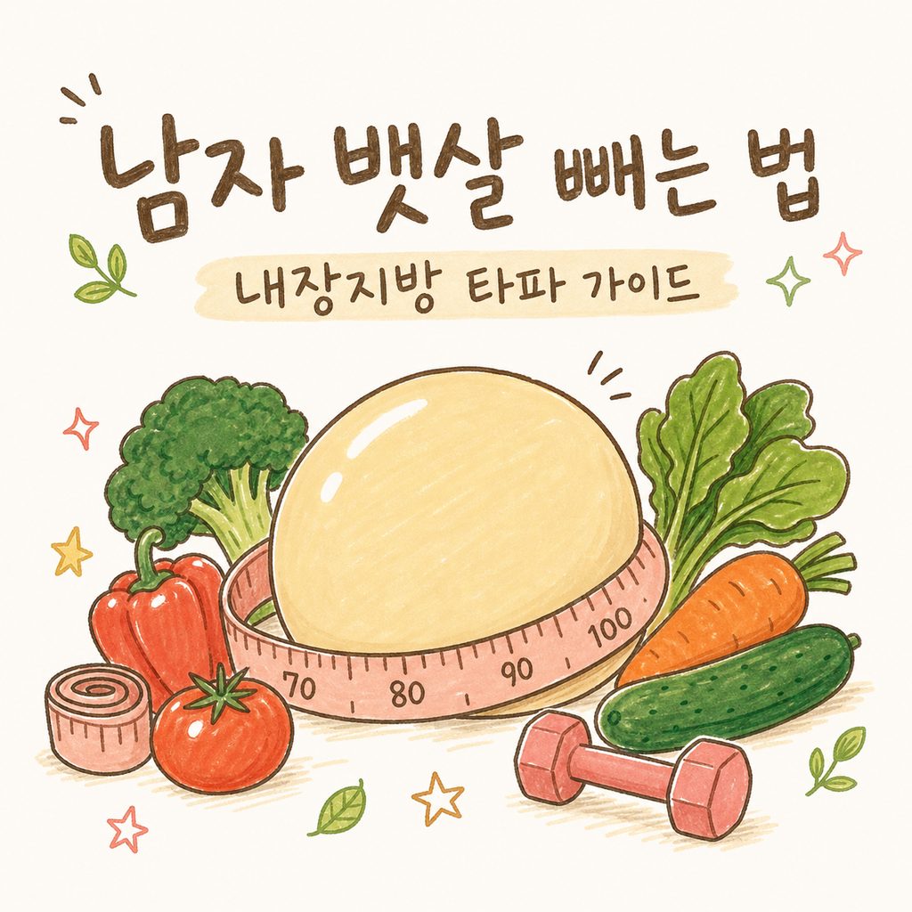 남자 뱃살 빼는 법 — 내장지방과 유산소 운동, 식단 관리 짚어보기