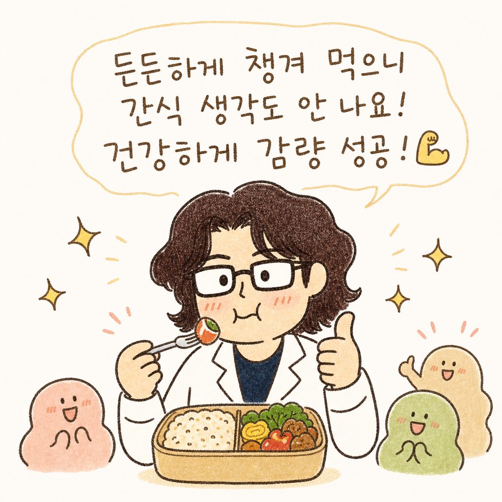 캐릭터가 직접 준비한 도시락을 맛있게 먹으며 만족스러운 표정 으로 엄지척을 하고 있는 모습. 주변에 반짝이는 효과