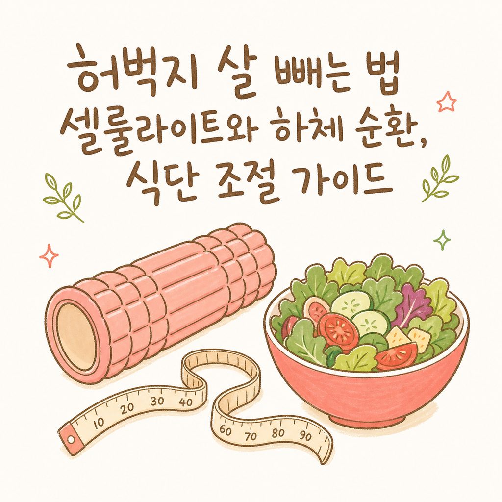 허벅지 살 빼는법 — 셀룰라이트와 하체 순환, 식단 조절 짚어보기