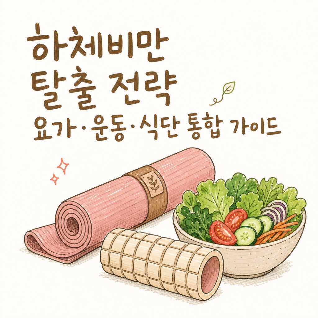 하체비만 다이어트 — 하체비만요가와 근력운동, 식단 관리 짚어보기