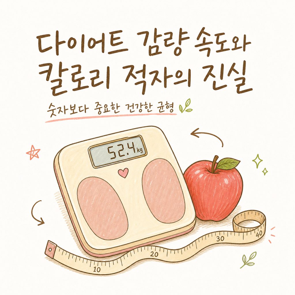 다이어트 일주일 한달 — 감량 속도와 칼로리 적자, 식단 구성 짚어보기