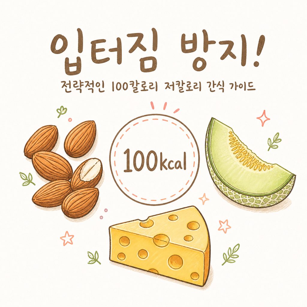 저칼로리 간식 — 아몬드와 단백질 간식, 100칼로리 기준 짚어보기