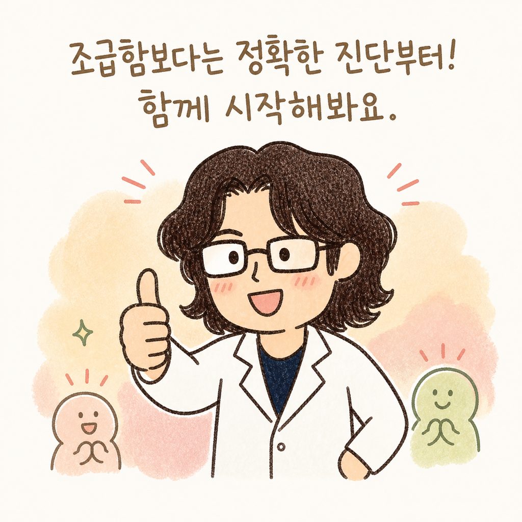 The doctor character giving a thumbs-up with a supportive expression, encouraging the reader to star