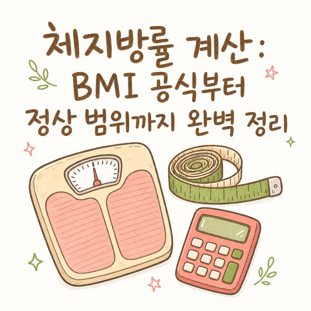 체지방률 계산 — BMI 공식부터 정상 범위, 계산 방법까지