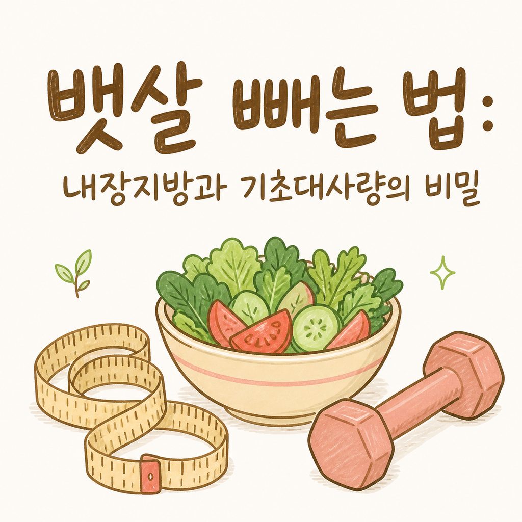 뱃살빼는법 — 내장지방과 기초대사량, 근력운동 짚어보기