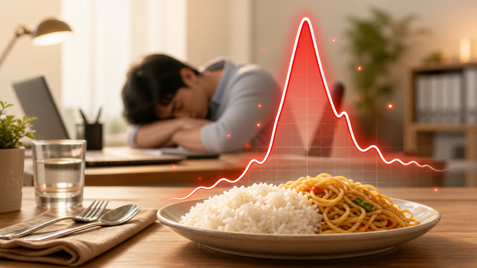 飯後昏昏欲睡的原因 — 血糖飆升與減重的關聯