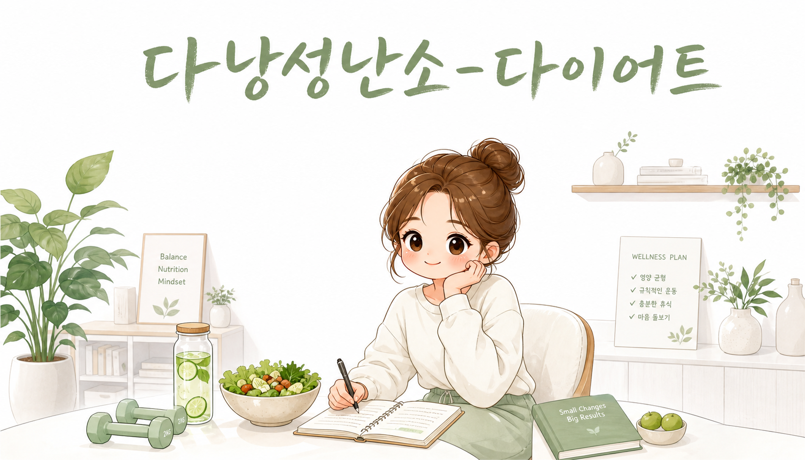 다낭성난소 다이어트, 왜 적게 먹어도 살이 안 빠질까요?