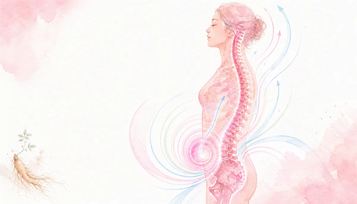 어르신 보약 한방 치료 — 어르신의 기력을 상징하는 따뜻한 기운의 한약 이미지
