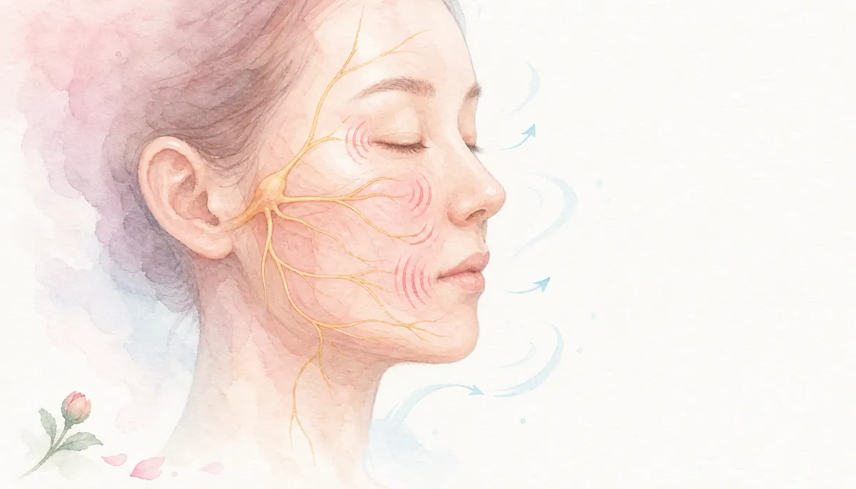반측성 안면경련의 안전 확인과 치료·회복 계획 안내 이미지