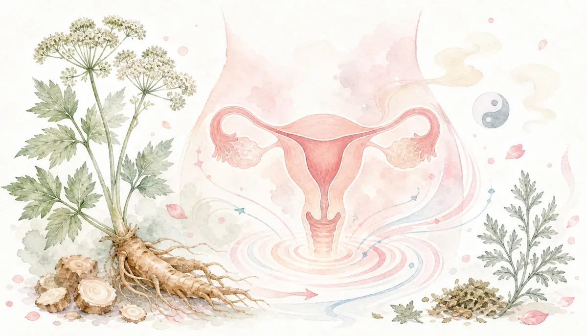 여성 질환 한방 치료 — 자궁 및 하복부 기혈 순환 이미지