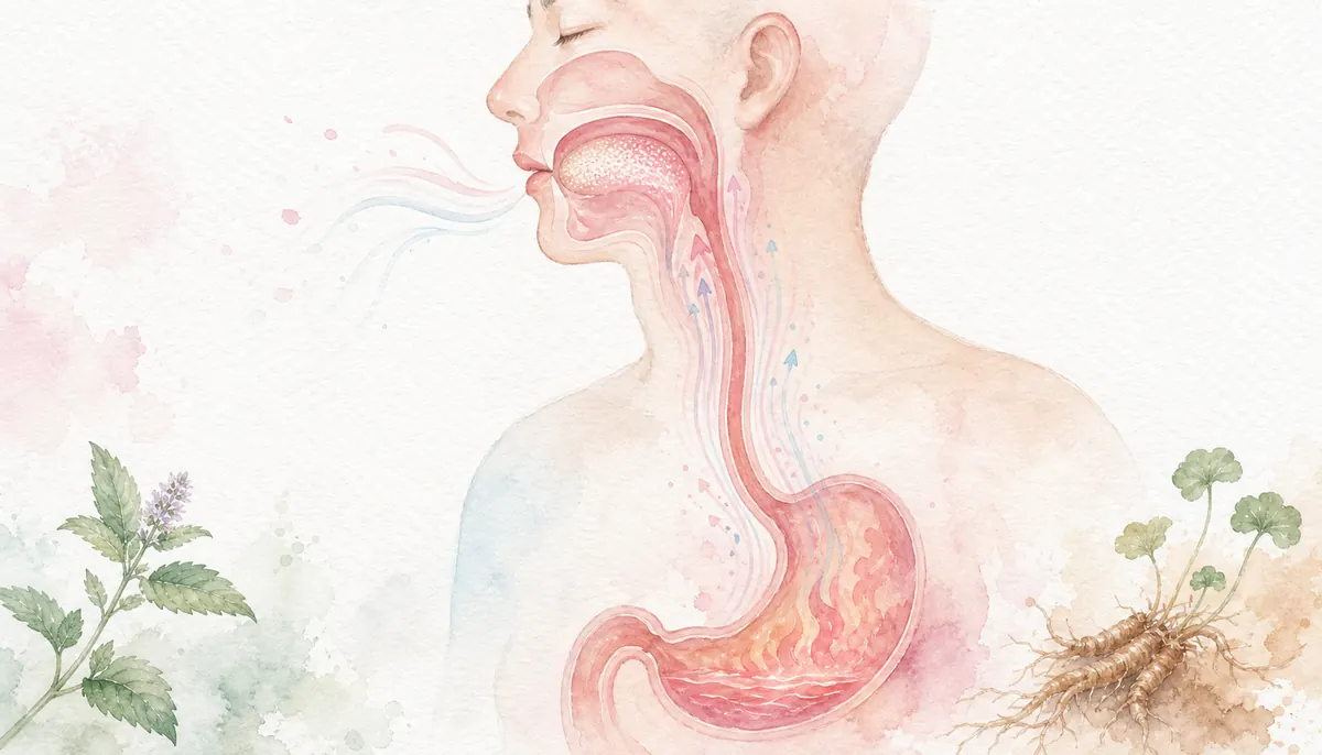 입냄새 한방 치료 — 구강 및 위장 경락 이미지