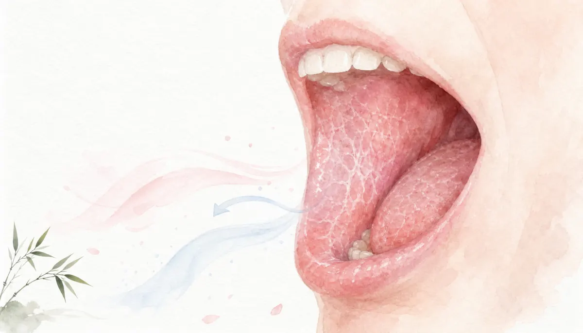 구강 점막 병변과 진료 기록을 함께 확인하는 구강 편평태선 진료 장면