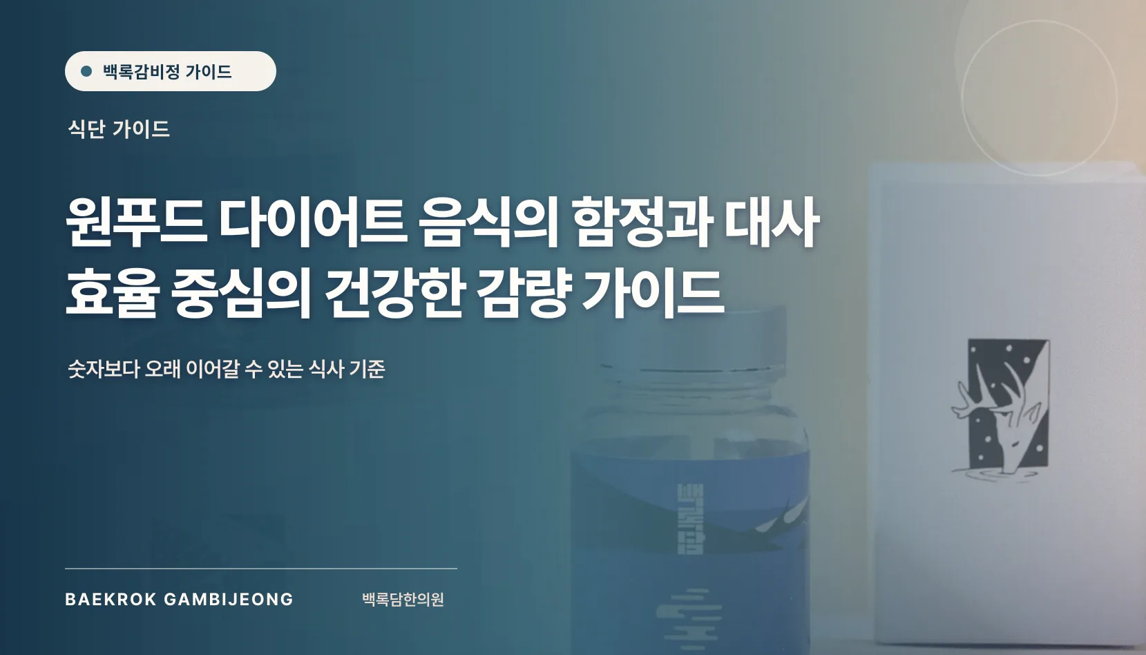 원푸드 다이어트 음식의 함정과 대사 효율 중심의 건강한 감량 가이드