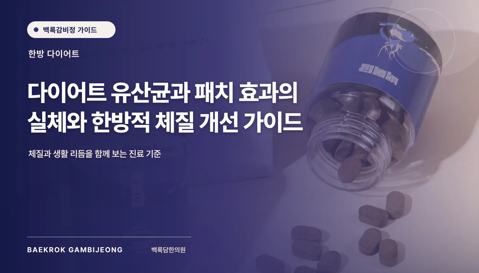 다이어트 유산균과 패치 추천, 같은 기준으로 비교하는 법