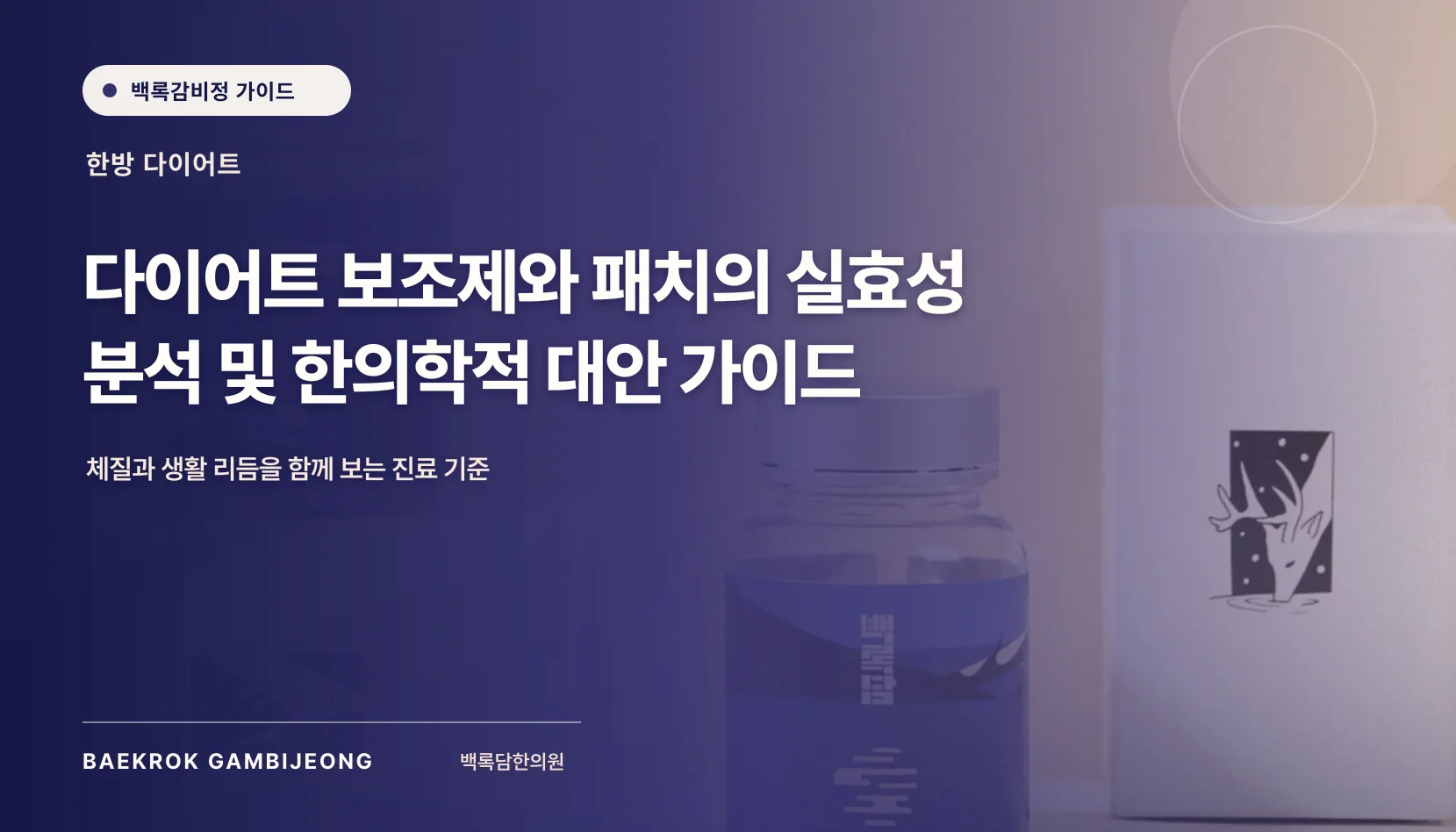 다이어트 보조제와 패치 비교 후기: 같은 기준으로 따지는 실용 가이드
