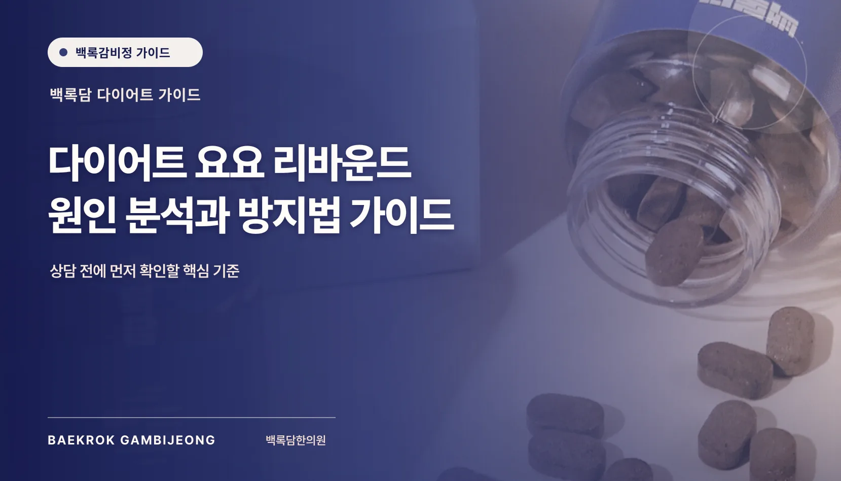 다이어트 요요(리바운드) 원인과 방지법, 다시 늘기 시작할 때의 행동 계획